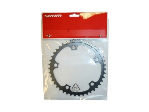 TRUVATIV Kettenblatt "Road Triple" SB-verpackt, 5-Arm, 10-fach 42 Z., 130 mm Lochkreis, Stahl, schwarz