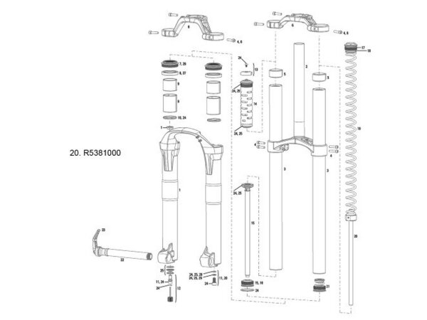 ROCKSHOX BoXXer 2010-2014 (35 mm) Federschaft