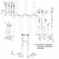 ROCKSHOX "Lyrik" A1-A2 (2010-2016) Feder 170...