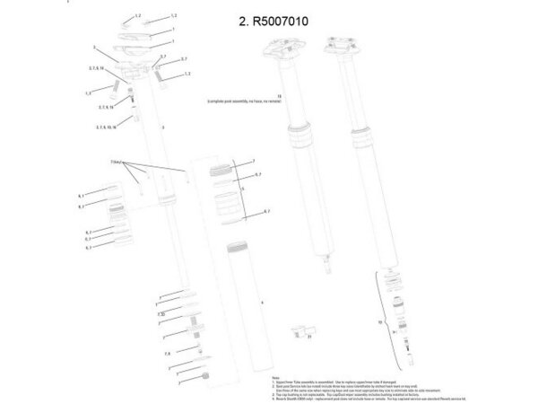 ROCKSHOX Ersatz für Variosattelstütze "Reverb / Reverb Stealth" Klemm Kit