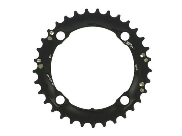 TRUVATIV Kettenblatt "MTB" SB-verpackt, 4-Arm, Alu AL-7075, 10-fach 36 Z., 104 mm Lochkreis, für 24/36 Z., schwarz