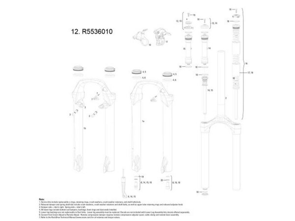 ROCKSHOX "Judy Silver TK" A1-A3 (2018+) Spule für Fernbedienung