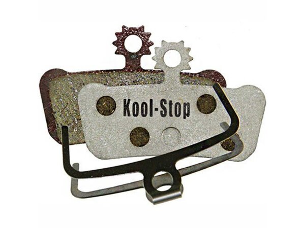 KOOL STOP Scheibenbremsbelag SB-verpackt , inkl. Befestigungsklammern/Pins, Karte à 2 Stück D-293 A, organisch , mit Alu