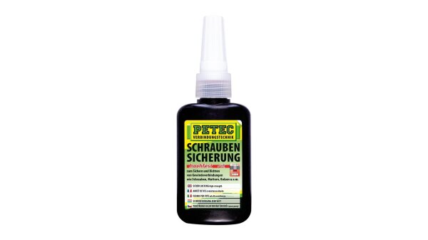 PETEC Schraubensicherung Hochfest, für V 50 g Flasche