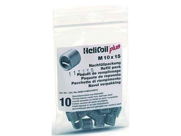 BÖLLHOFF Gewindeeinsatz "HELICOIL plus" Nachfüllpa M 10 x 1,5 x 1