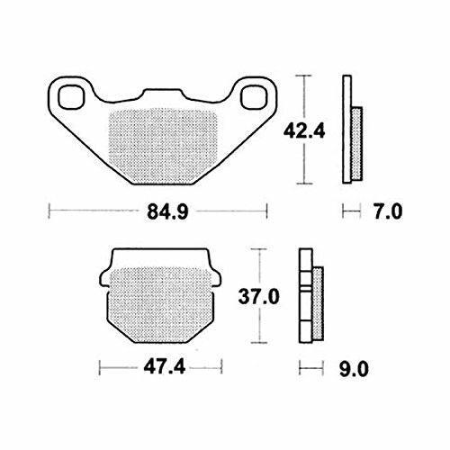 TRW Bremsbelag "MCB 519" Satz Typ Organisch Standard mit ABE