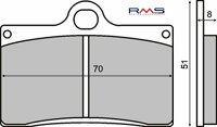 TRW Bremsbelag "MCB 540" Satz Typ Organisch...