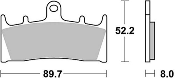 TRW Bremsbelag "MCB 659" Satz Typ Organisch Standard mit ABE