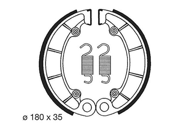 TRW Bremsbacke "MCS 822" Satz Organisch Stan