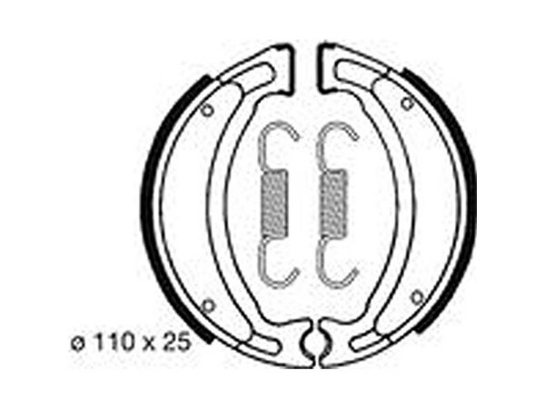 TRW Bremsbacke "MCS 962" Satz Organisch Stan