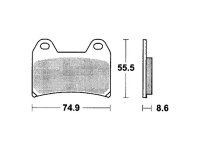 TRW Bremsbelag "MCB 683" Satz Typ Organisch...