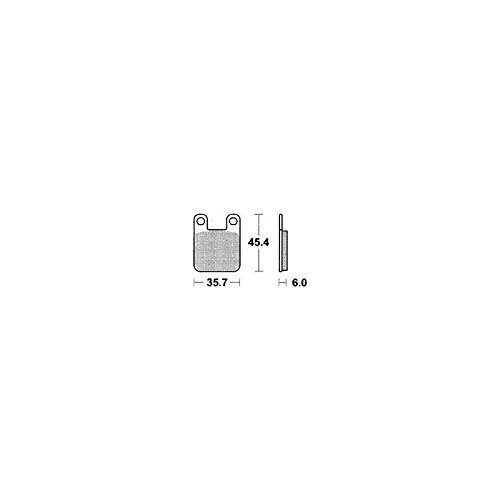 TRW Bremsbelag "MCB 535" Satz Typ SR Sintermetall mit ABE