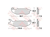 TRW Bremsbelag "MCB 818" Satz Typ Organisch...