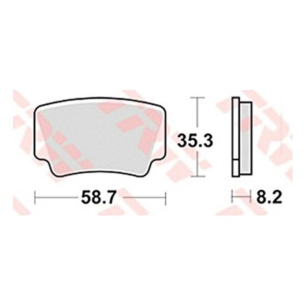 TRW Bremsbelag "MCB 825" Satz Typ SI Sinterm