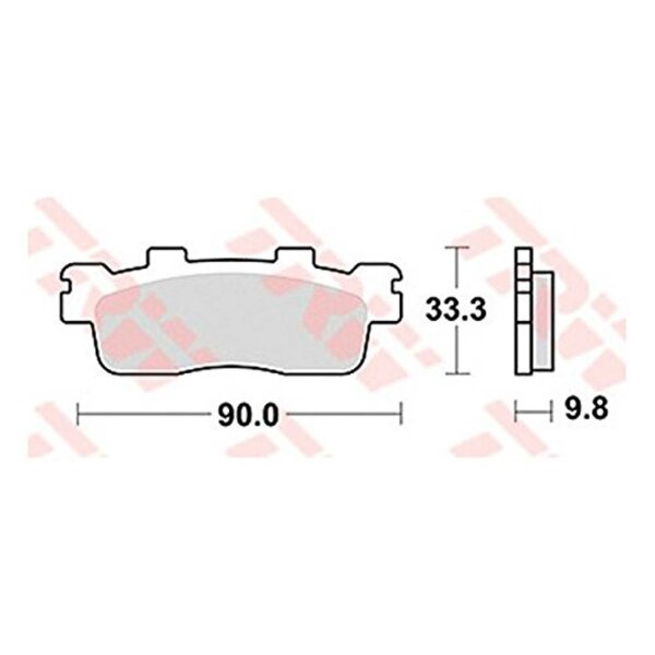 TRW Bremsbelag "MCB 830" Satz Typ Organisch Standard mit ABE