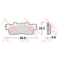 TRW Bremsbelag "MCB 830" Satz Typ Organisch...
