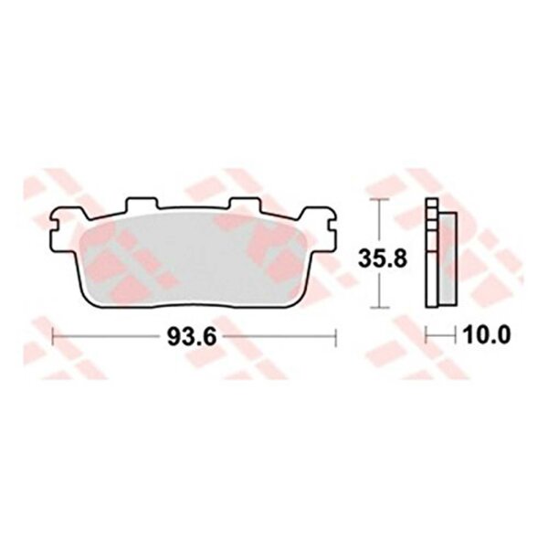 TRW Bremsbelag "MCB 821" Satz Typ Organisch Standard mit ABE