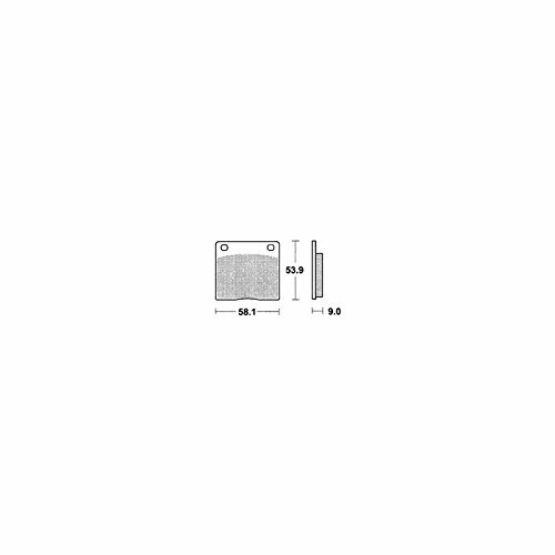 TRW Bremsbelag "MCB 73" Satz Typ Organisch Standard