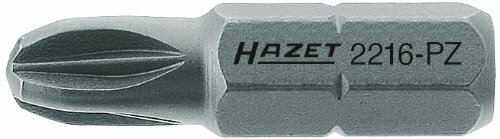 HAZET Bit "2216" 1/4", für Pozidrivschrauben, Auße PZ2