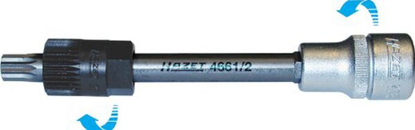 HAZET Riemenscheibenwerkzeugsatz "4641/2" 1/2" Vie Länge: 140 mm