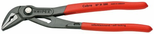 KNIPEX Wasserpumpenzange "Cobra" Rohrzan ES (extra schlank) Länge: 250 mm, Schlüsselweite: 34 mm Feineinstellung: 19-fach, Rohrweite: 1 1/4"