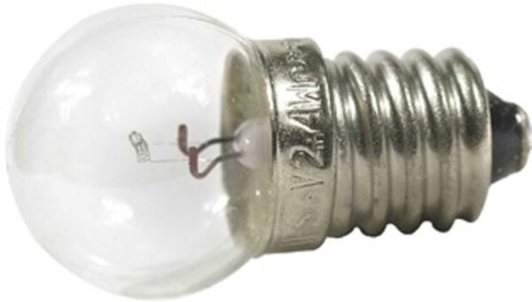 Glühlampe Schraubsockel, Import, mit Prüfzeichen,  6 V / 0,6 W, H