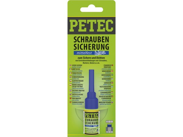 Petec Schraubensicherung mittelfest blau  Flasche