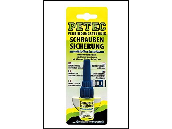 PETEC Schraubensicherung Mittelfest, für 5 g Flasche, SB-verpackt