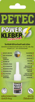 Petec POWER KLEBER blitzschnell Sekundenklebstoff Flasche...