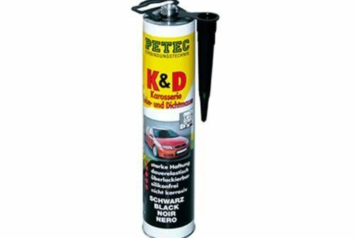 PETEC Dichtmasse "K&D" Karosserie Kl  310 ml Kartusche, schwarz