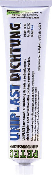 Petec Uniplastdichtung blau, dauerplastisch Tube