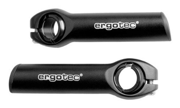 ERGOTEC Bar Ends "Evo 1" SB-verpackt, AL 6061 T6,  schwarz sandge