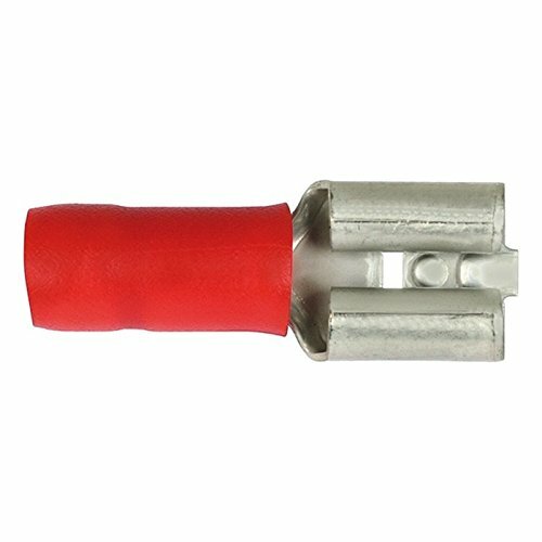 Flachsteckhülse Teilisolierter Quetschve Querschnitt: 0,5 - 1,0 mm², Steckermaß: 6,3 x 0,8 mm, rot (HERTH+BUSS) Abgabe nur in Packung zu 100 Stück, Preis per 100 Stück