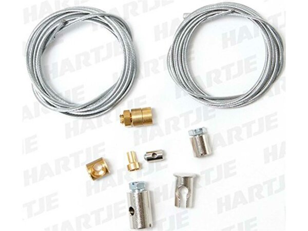 FIX-NIPPEL Pannen-Set Für Moped- und Mot Motorrad-Sortiment Inhalt: 1 Bowdenzug 1,25 mm Ø, 1,40 m lang mit angelötetem Nippel Nr. 13 A/2675 1 Bowdenzug 1,60 mm Ø, 1,40 m lang mit angelötetem Nippel Nr. 33 A/3075 1 Aufnahmenippel 21 A/2920 1 Schraubnippel 