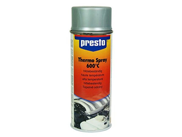 PRESTO Thermolack 400 ml Spraydose, Sili silber, bis 800 °C