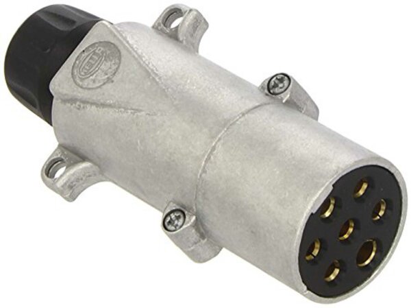 HELLA Stecker 7-polig, 24 V, nach ISO 11 Leichtmetall