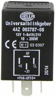 HELLA Blinkrelais Elektronisch, universell für Fah...