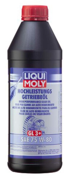 LIQUI MOLY Getriebeöl "GL3+" SAE 75W-80, 1 l Flasche