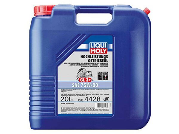 LIQUI MOLY Getriebeöl "GL3+" SAE 75W-80, 20 l Kanister