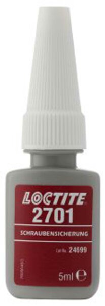 LOCTITE Schraubensicherung "2701" Hochfeste, niedr 5 ml Flasche, 