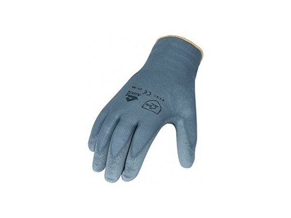 Handschuh Gr. L Nylon Grau Beschichtet