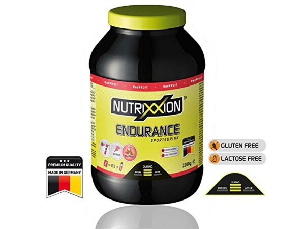 NUTRIXXION Getränkepulver "Endurance" En Red Fruit, 2200 g Dose