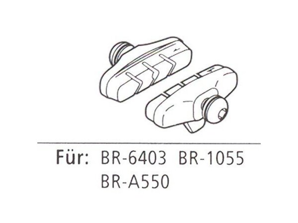 SHIMANO Bremsschuh Für Rennbremsen Für B Paar