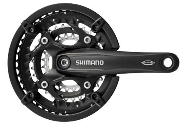 SHIMANO Kettenradgarnitur "FC-T521" 24 / 32 / 44 Z schwarz