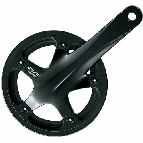 SHIMANO Kettenradgarnitur "Alfine" FC-S5 45 Zähne, schwarz, mit einem Kettenschutzring