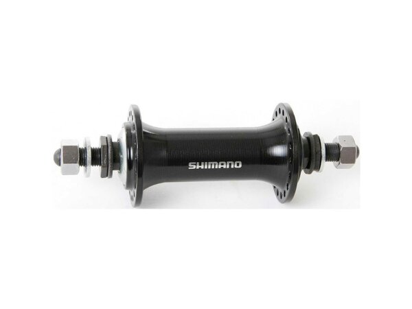 SHIMANO V.R.-Nabe "HB-TX 800" Mod. 15 SB-verpackt, Vollachse 100 mm Einbaubreite, 140 mm Achslänge 32 Loch, schwarz