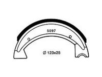 Bremsbacke 123 x 25 mm, Satz, Import AZ 97, Breite