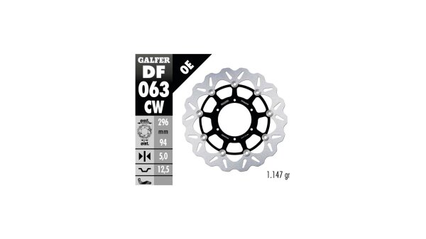 GALFER Wave Bremsscheibe "DF063" Typ CW- schwim