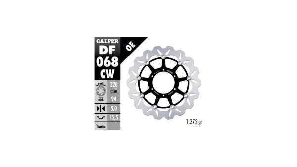 GALFER Wave Bremsscheibe "DF666" Typ W - starr, mit ABE