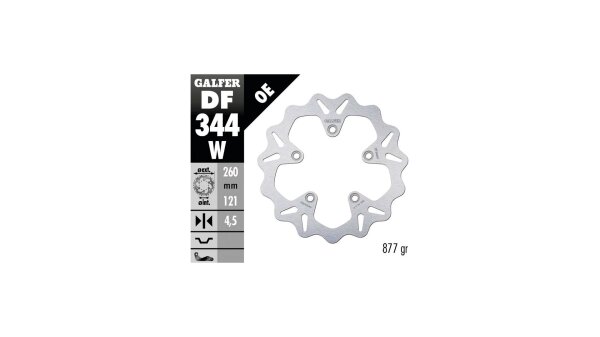 GALFER Wave Bremsscheibe "DF350" Typ W - Offroad starr